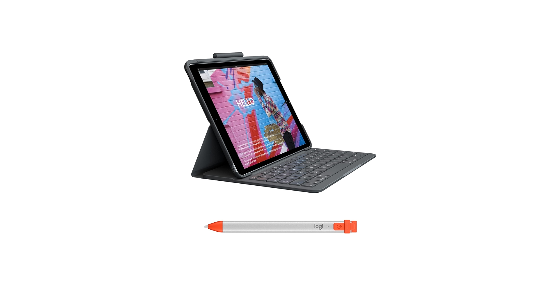 Amazon.com: Logitech Slim Folio Keyboard Case for iPad (7th